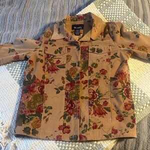 Denim & Co floral jacket